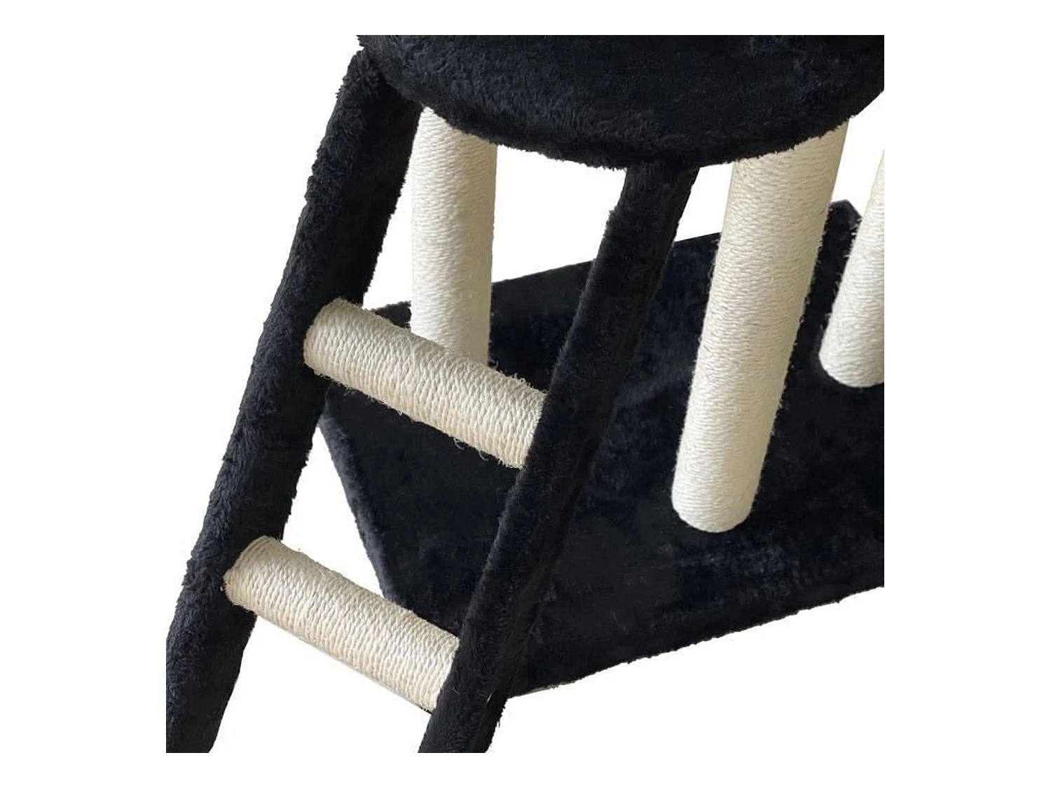 Kratzbaum 79 x 34 x 138 cm – Schwarz