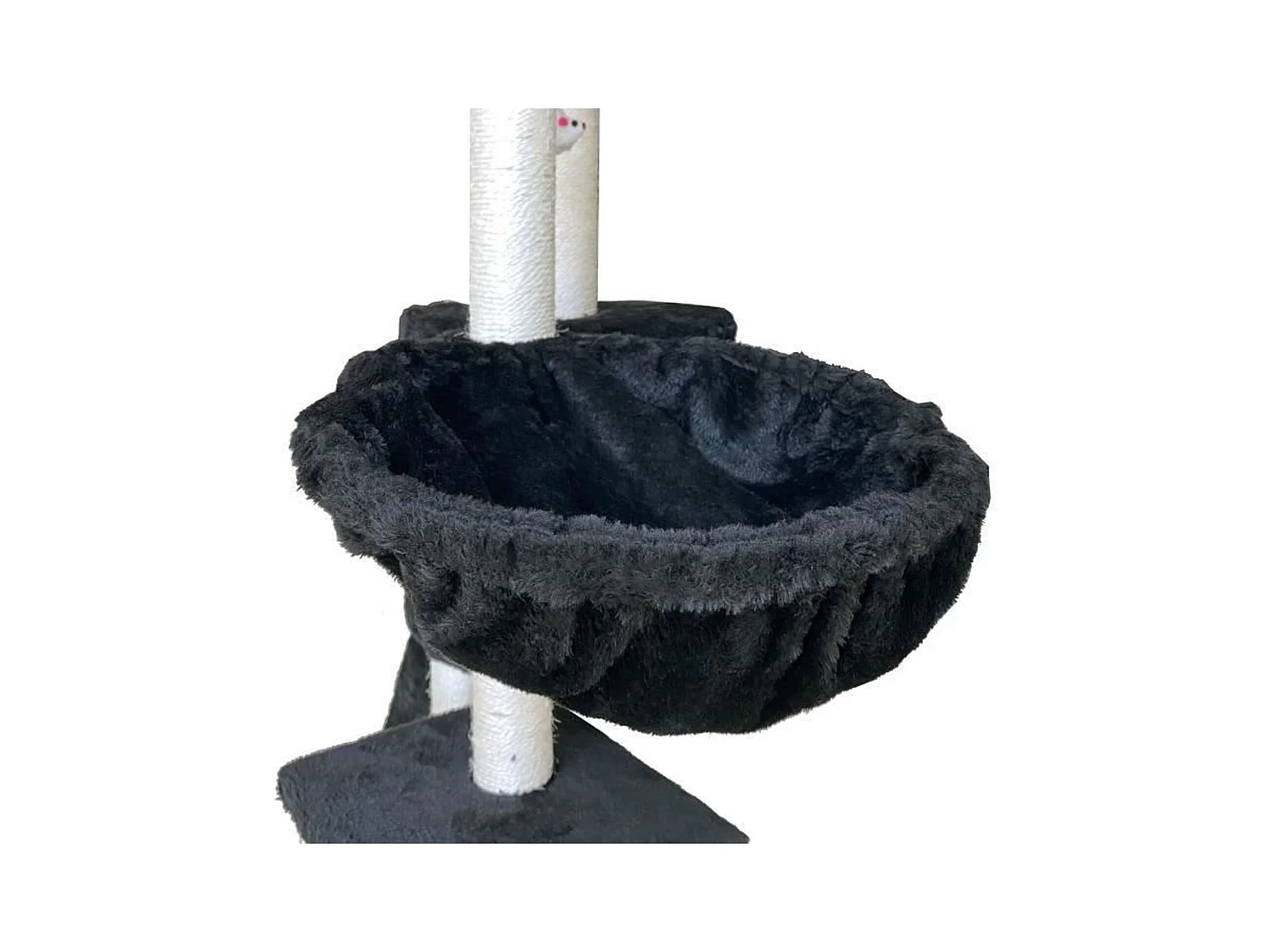 Kratzbaum 79 x 34 x 138 cm – Schwarz