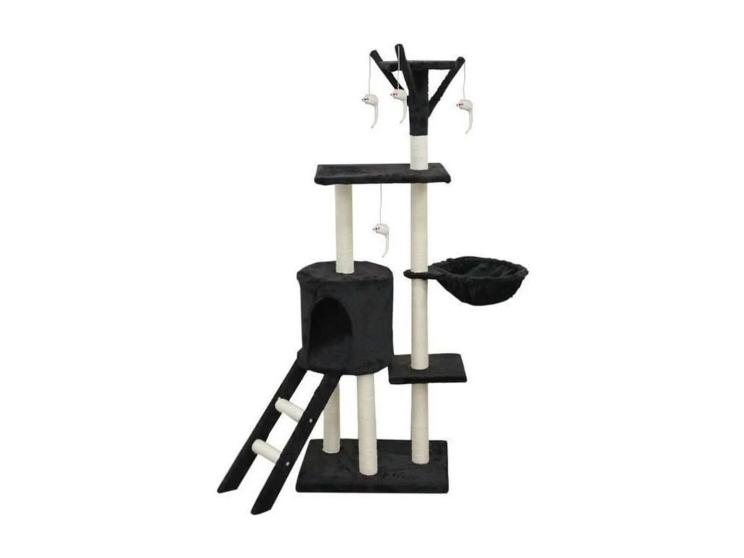 Kattenboom 79 x 34 x 138 cm - Zwart