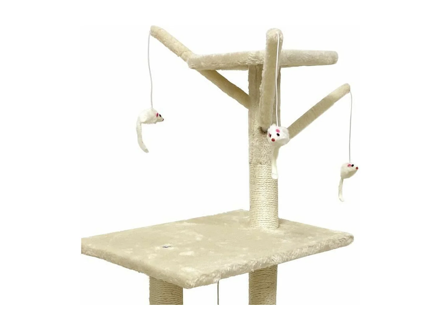 Arbre à chat beige 79 x 34 x 138 cm