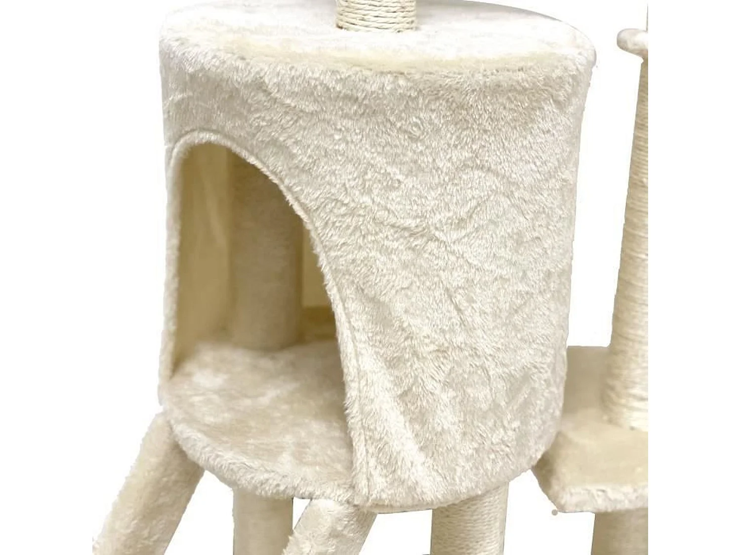 Arbre à chat beige 79 x 34 x 138 cm