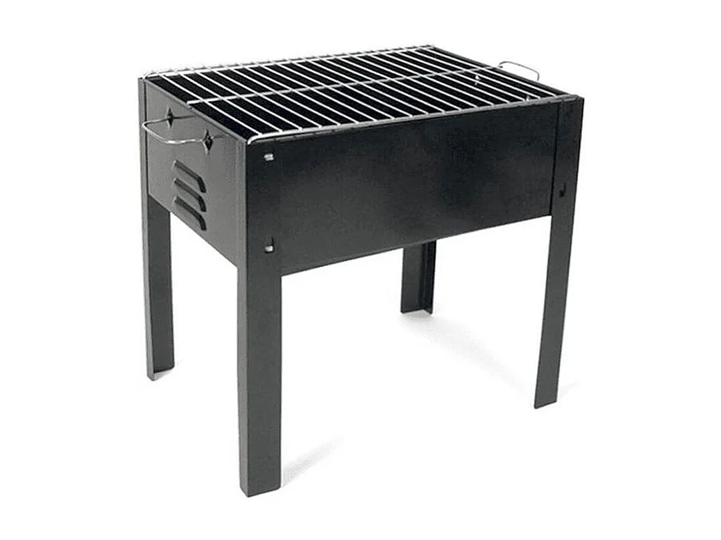Barbacoa con parrilla negro 35x24x35 cm 35.5X25X35.5 CM