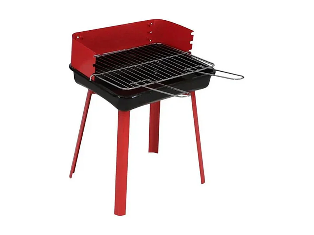BARBACOA PARRILLA ROJO 35X28X44 CM