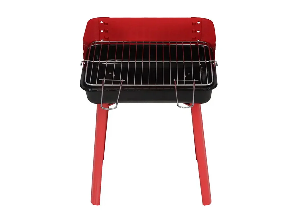 BARBACOA PARRILLA ROJO 35X28X44 CM