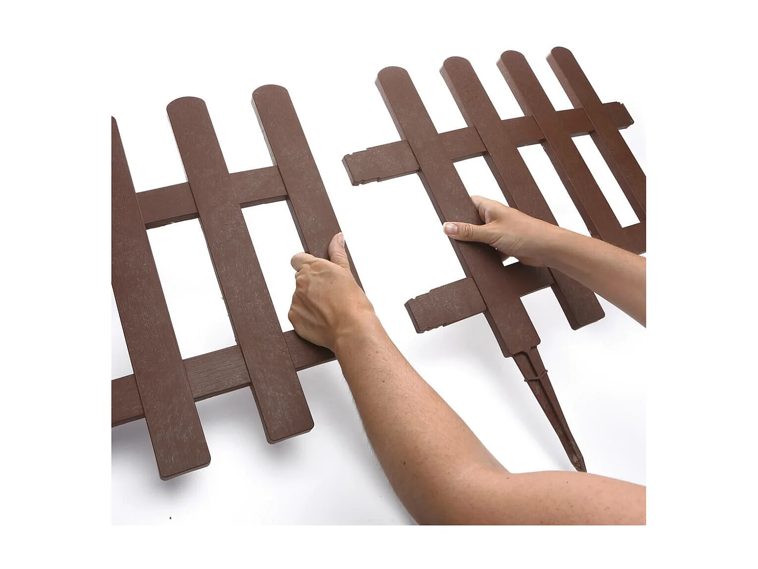 PACK 5 MINI VALLAS CLICKFENCE MARRON 40X40 CM