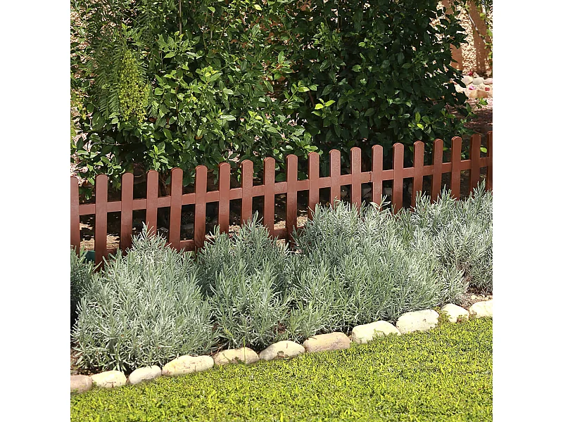 Pack 5 mini vallas clickfence marron 40x40 cm 40 X 40CM