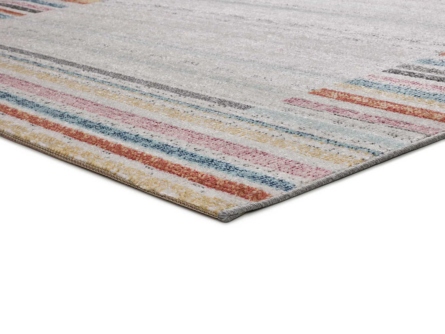 Tapis extérieur - géométrique - multicolore - 80 x 150 cm - SAMARA