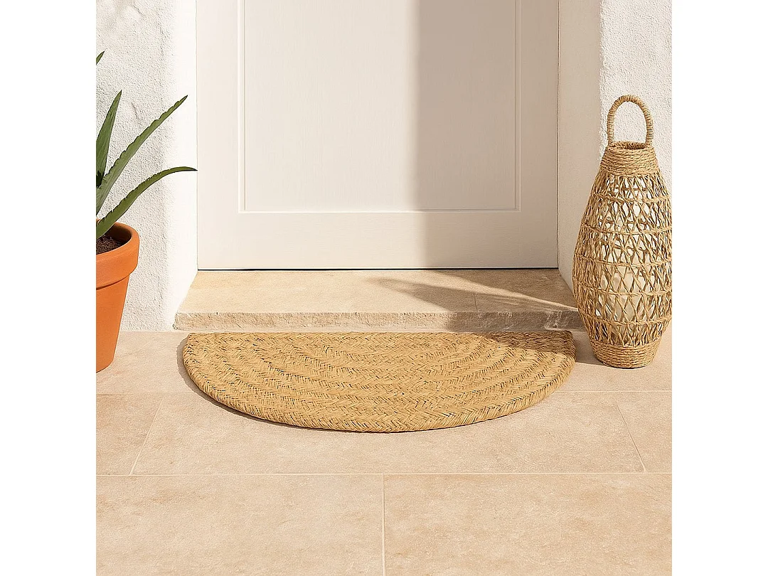 Felpudo semicircular esparto marsella 80x40 cm d&l 1X80X53 CM