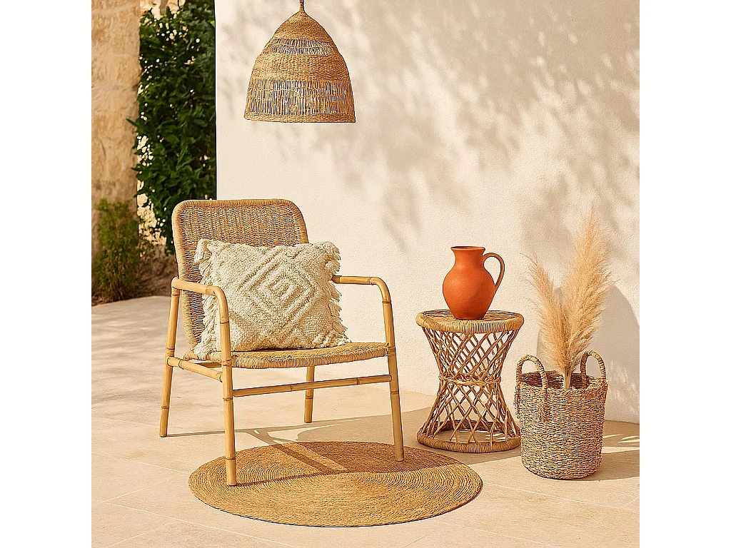 Alfombra de fibra natural bali bulrush 120 CM