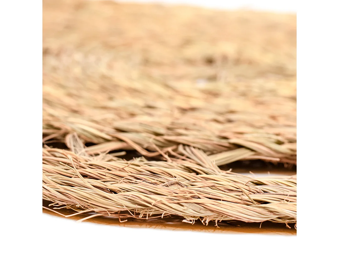 ALFOMBRA REDONDA ESPARTO TÚNEZ 80 CM D&L