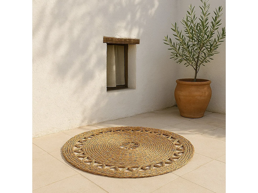 Alfombra redonda esparto túnez 100 cm d&l 100 CM