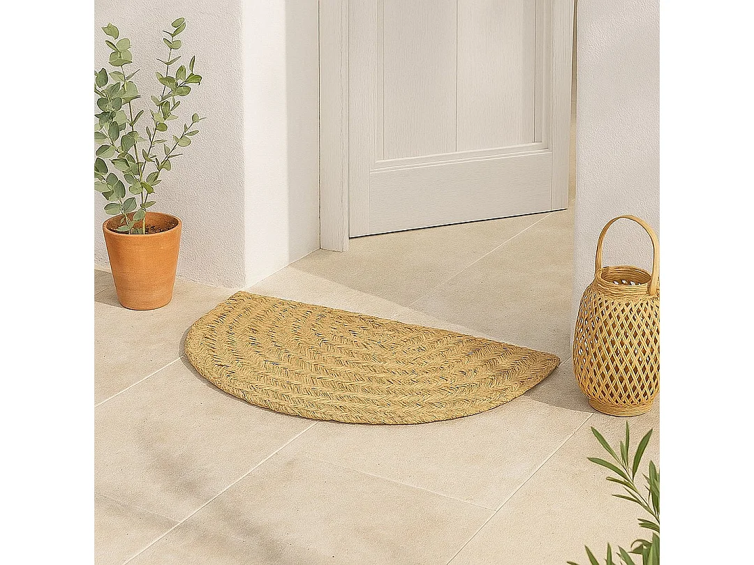 Felpudo semicircular esparto marsella 100x50 cm d&l 1X103X53 CM