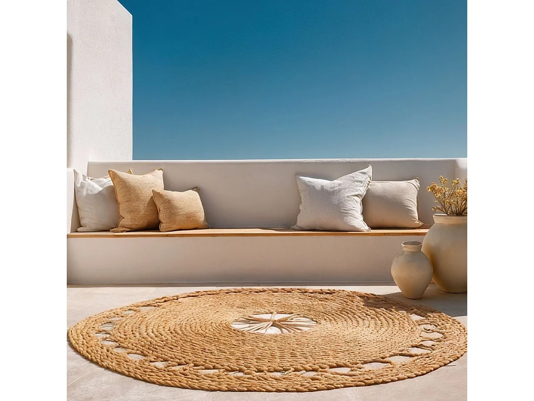 Alfombra redonda esparto túnez 120 cm d&l 120 CM