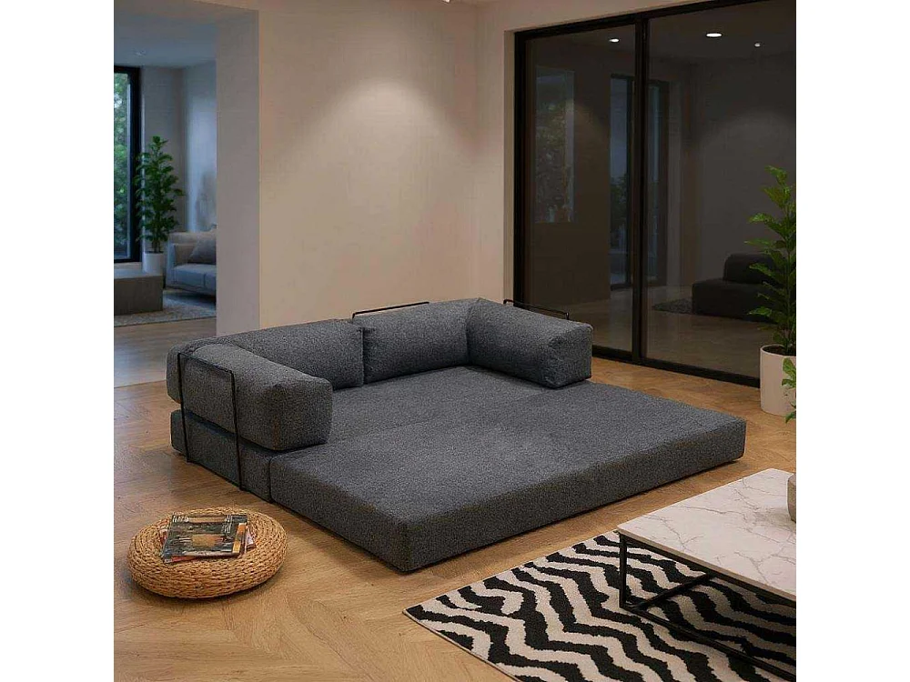 Canapé chauffeuse 3 places en chenille Comfort