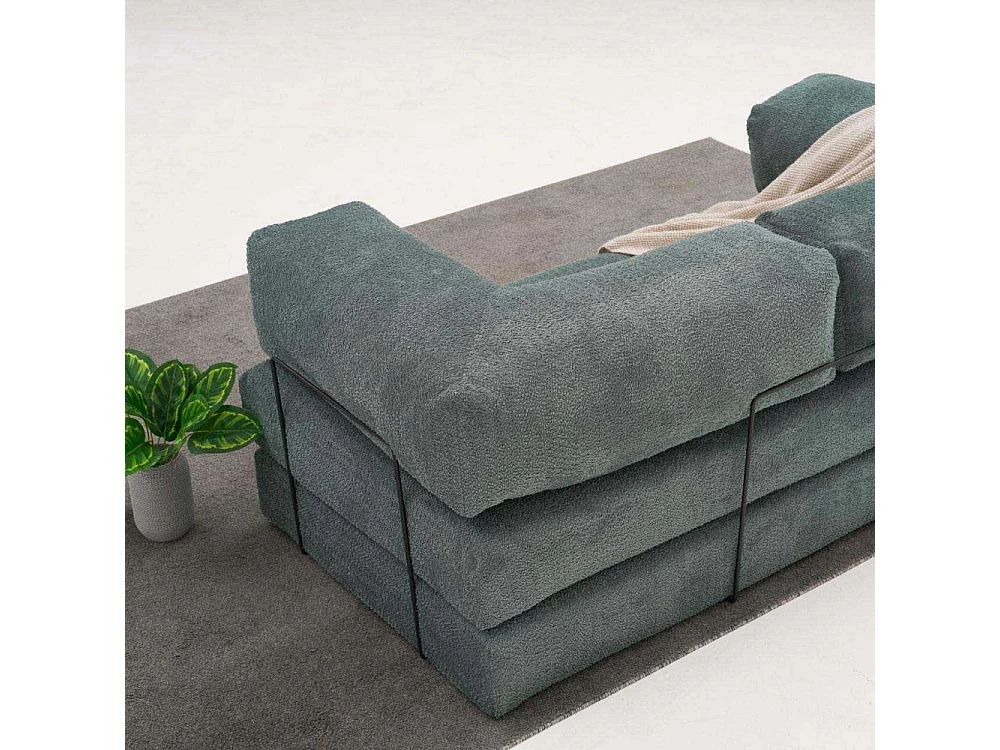 Canapé chauffeuse 3 places en chenille Comfort