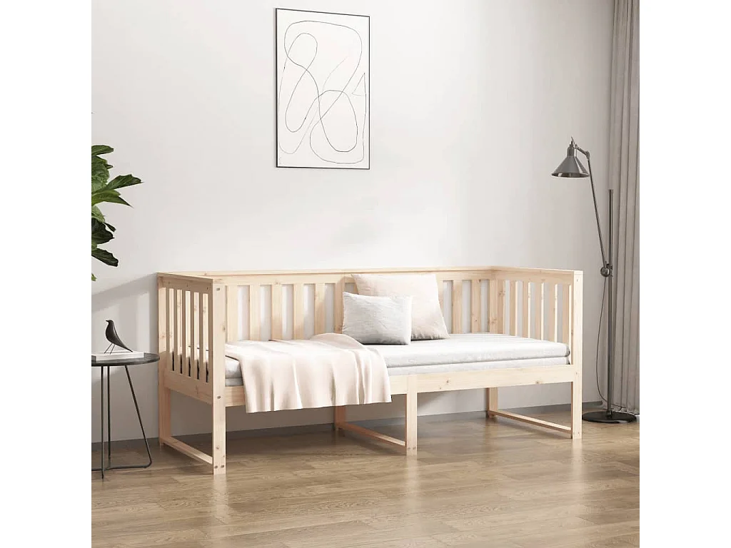 Lit de jour 80x200 cm Bois de pin massif