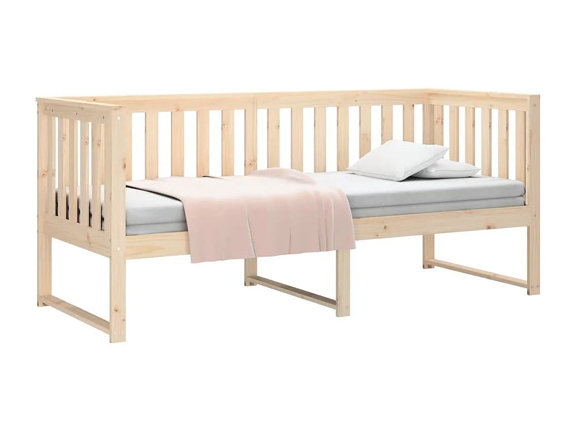 Lit de jour 80x200 cm Bois de pin massif