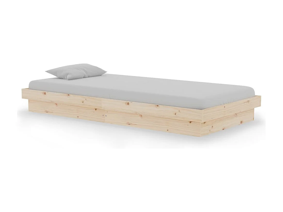 Bedframe massief hout 90x190 cm