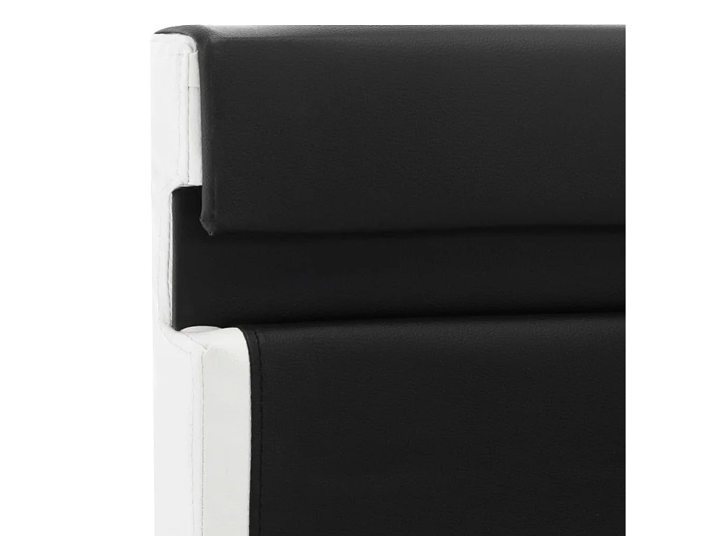 Bedframe met LED kunstleer zwart 160x200 cm