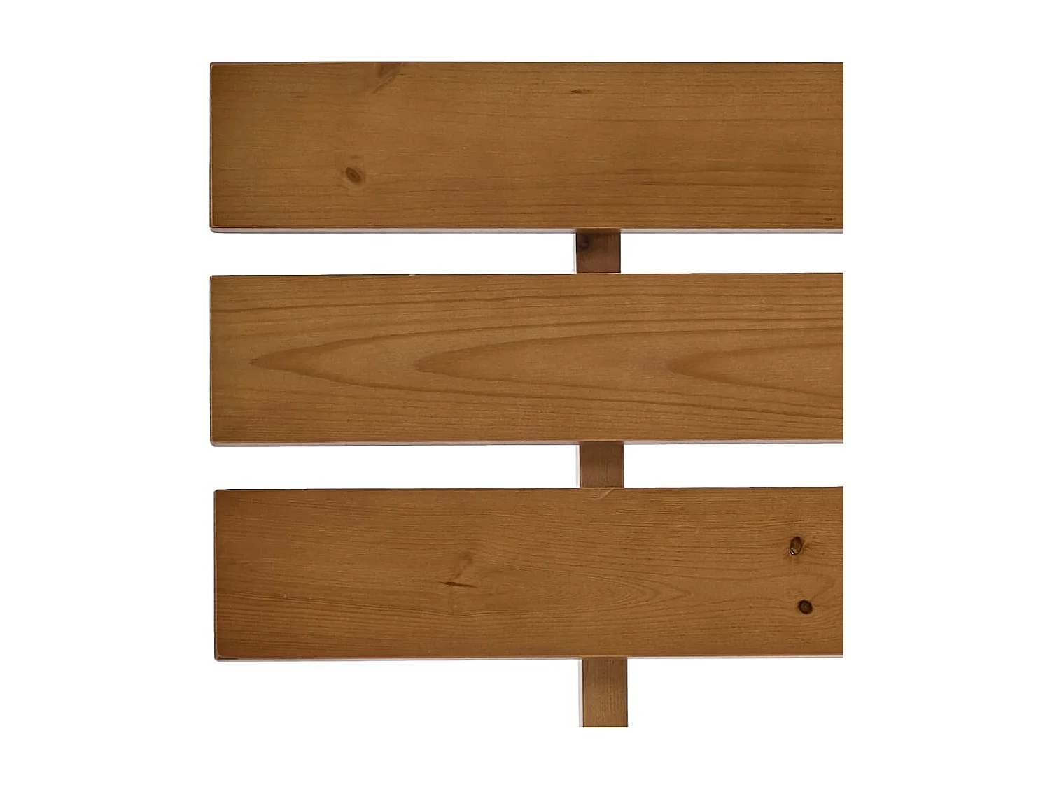Cadre de lit Marron miel Bois de pin massif 100 x 200 cm