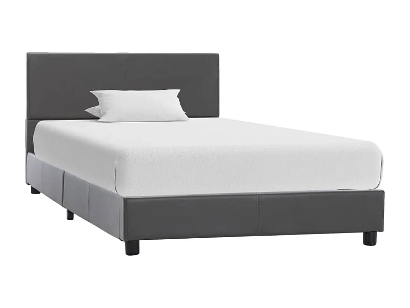 Cadre de lit Gris Similicuir 100 x 200 cm