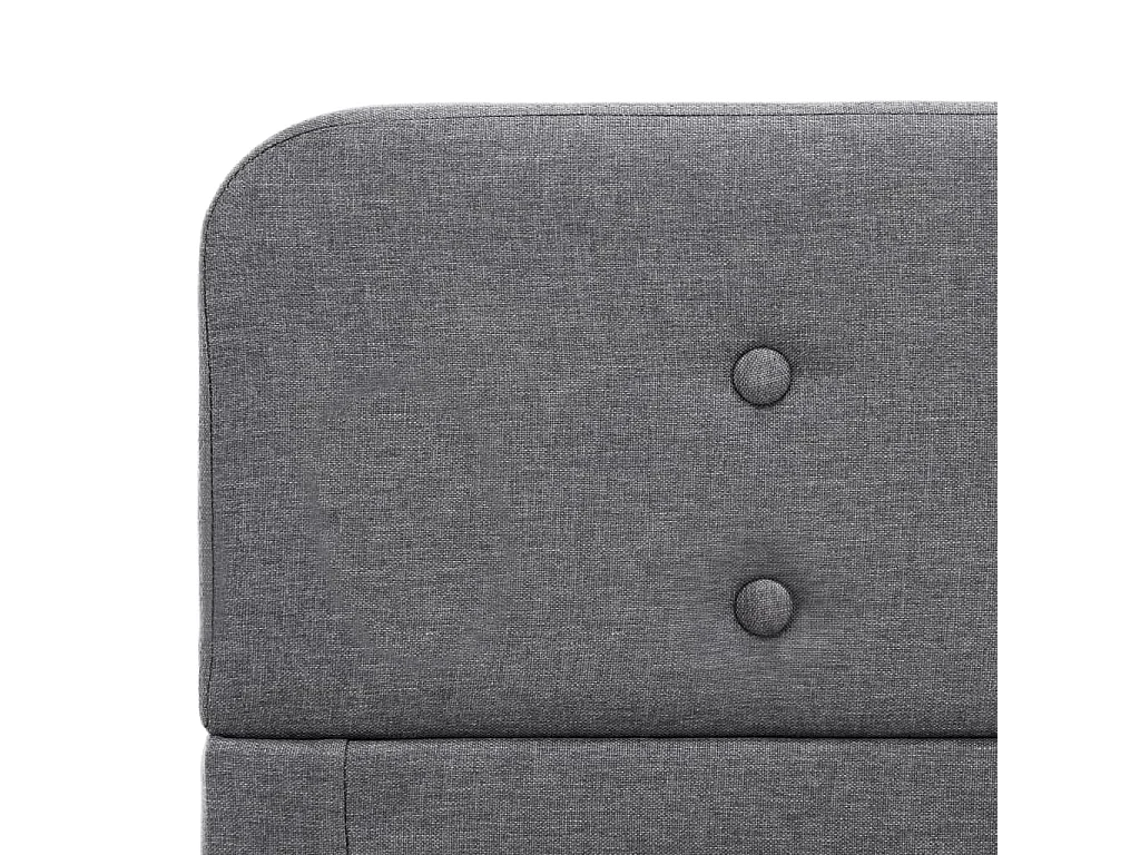 Cadre de lit Gris clair Tissu 180 x 200 cm