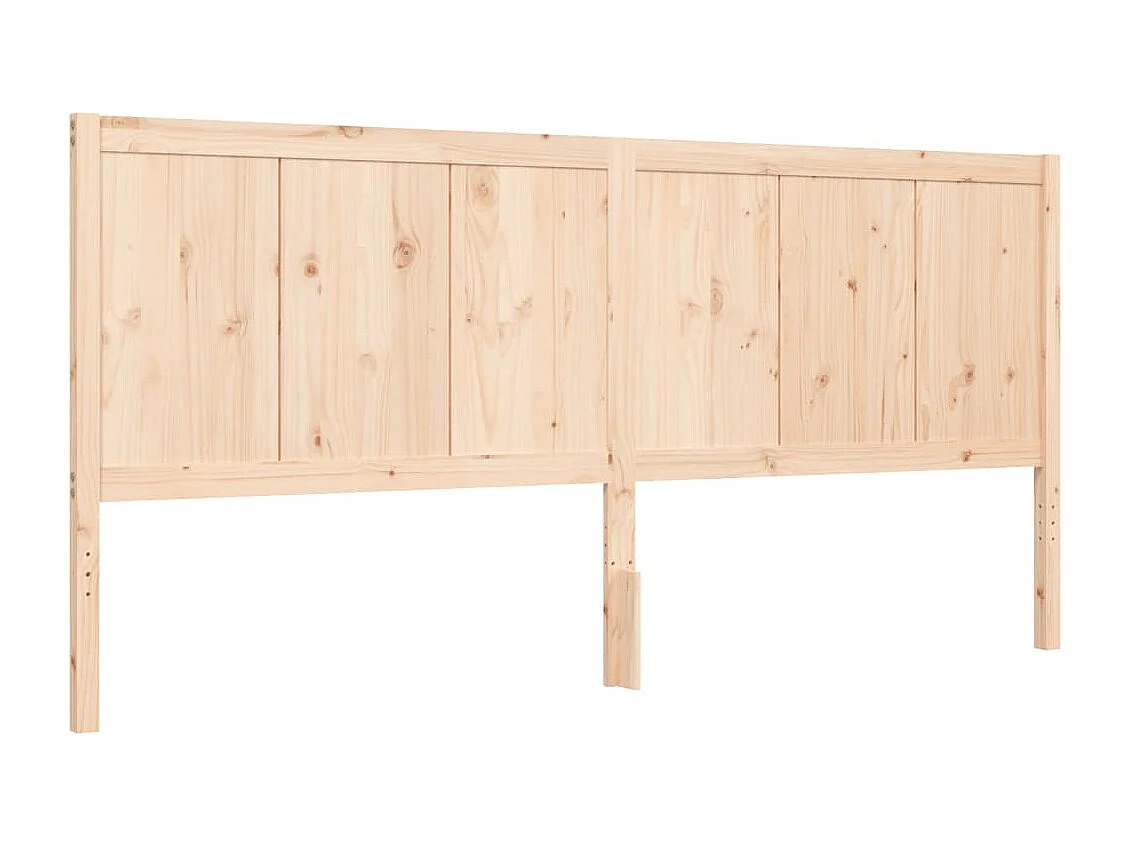 Cadre de lit avec tête de lit 200x200 cm bois massif