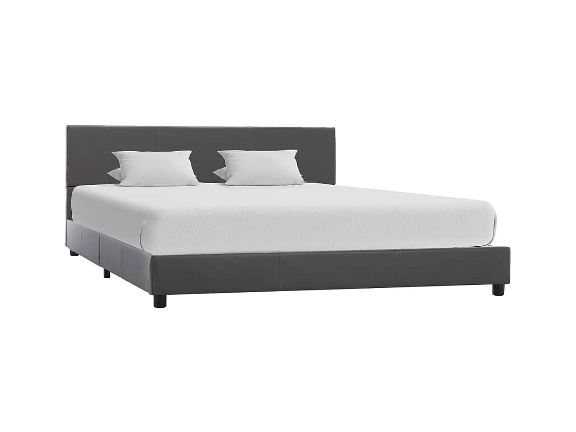 Cadre de lit Gris Similicuir 160 x 200 cm