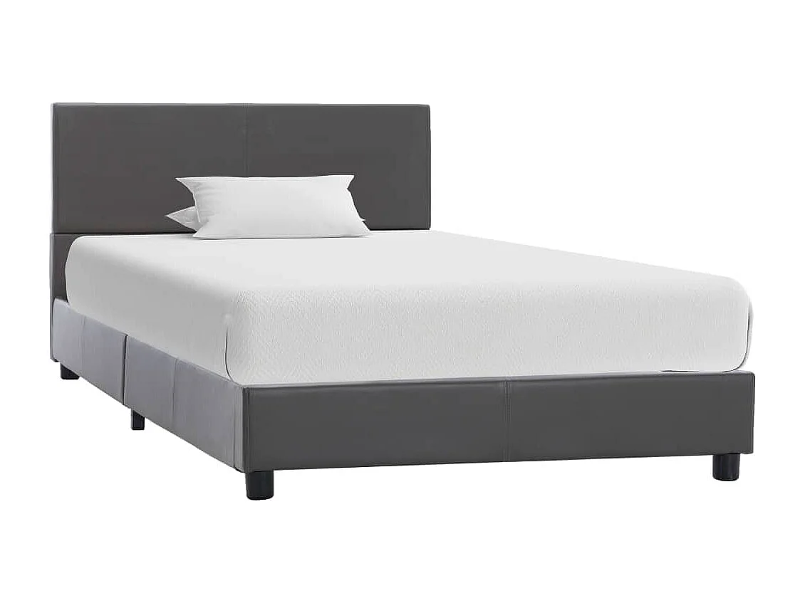 Cadre de lit Gris Similicuir 90 x 200 cm