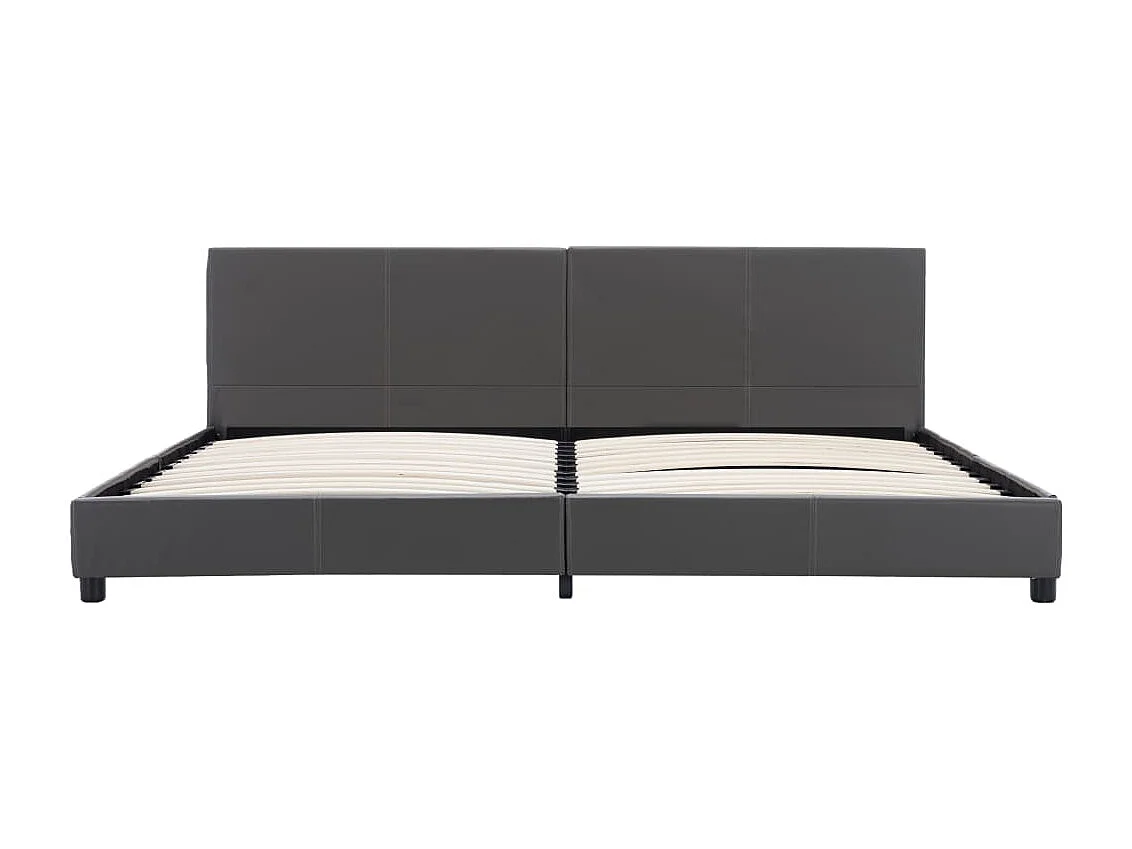 Cadre de lit Gris Similicuir 180 x 200 cm