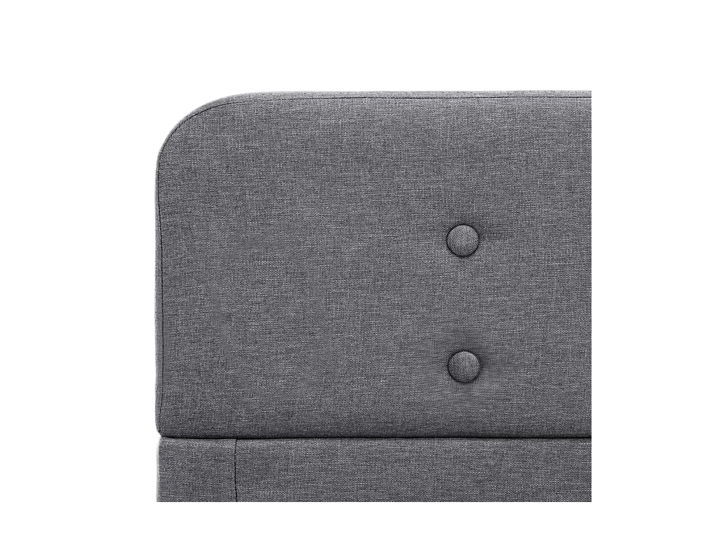 Cadre de lit Gris clair Tissu 100 x 200 cm