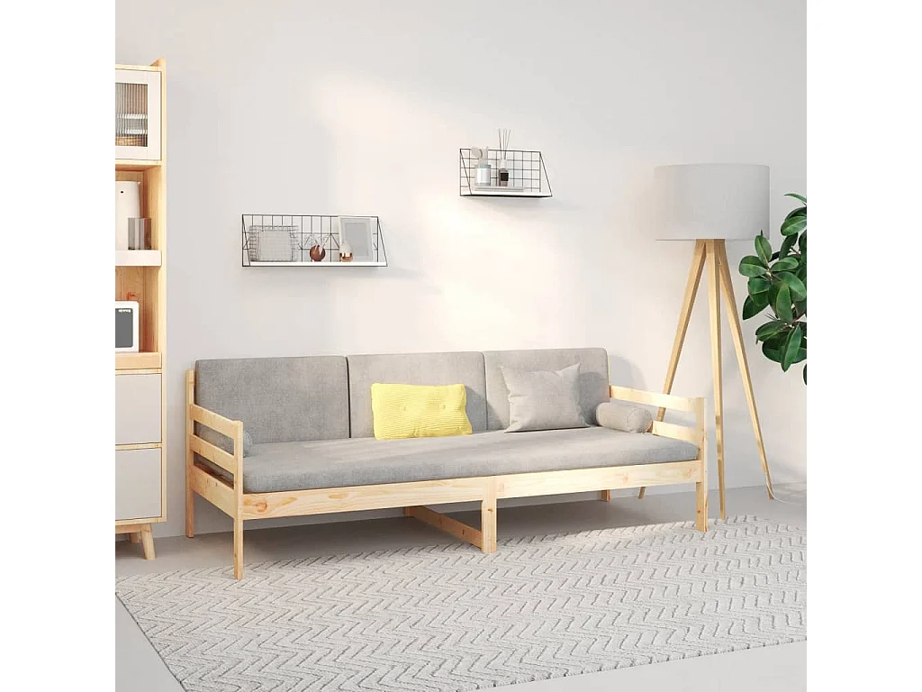 Lit de jour 90x190 cm Bois de pin massif