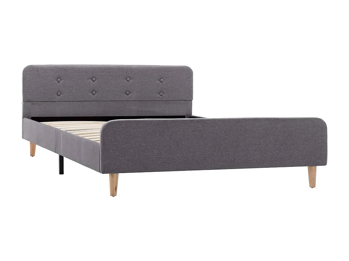 Cadre de lit Gris clair Tissu 120 x 200 cm