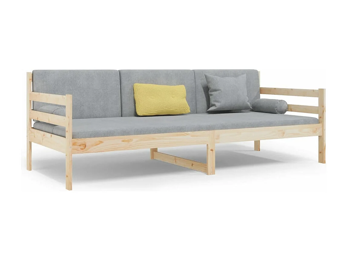 Lit de jour 80x200 cm Bois de pin massif