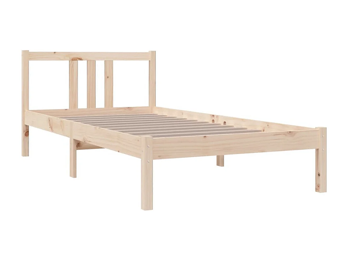 Cadre de lit Bois massif 90x190 cm Simple