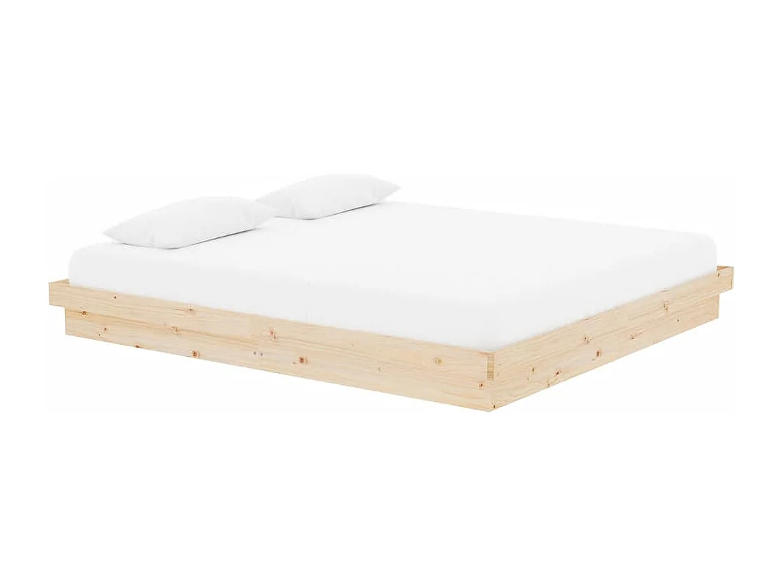Estrutura de cama super king 180x200 cm madeira maciça