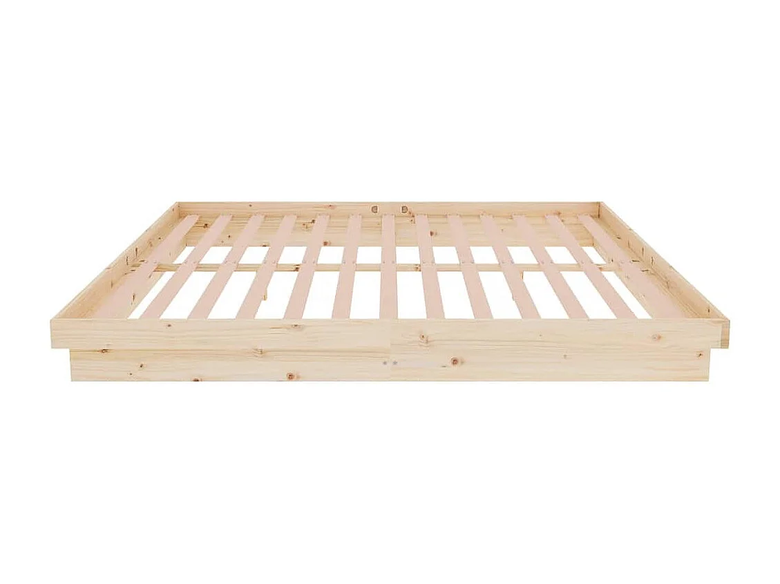 Estrutura de cama super king 180x200 cm madeira maciça