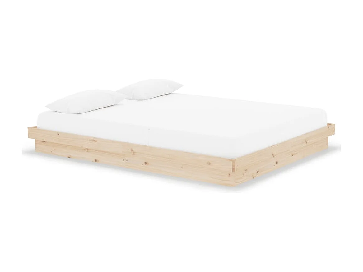 Bedframe zonder matras massief hout 160x200 cm