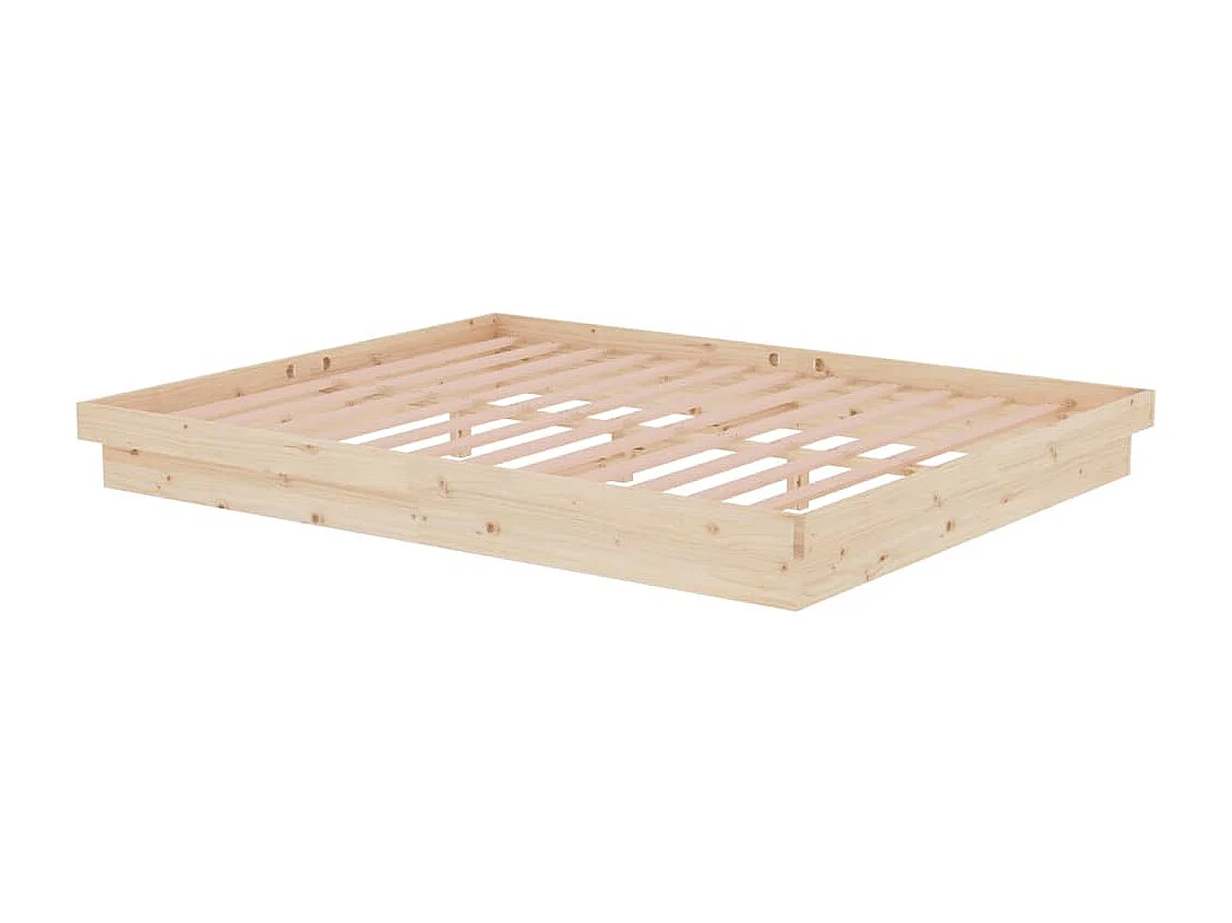 Bedframe zonder matras massief hout 160x200 cm
