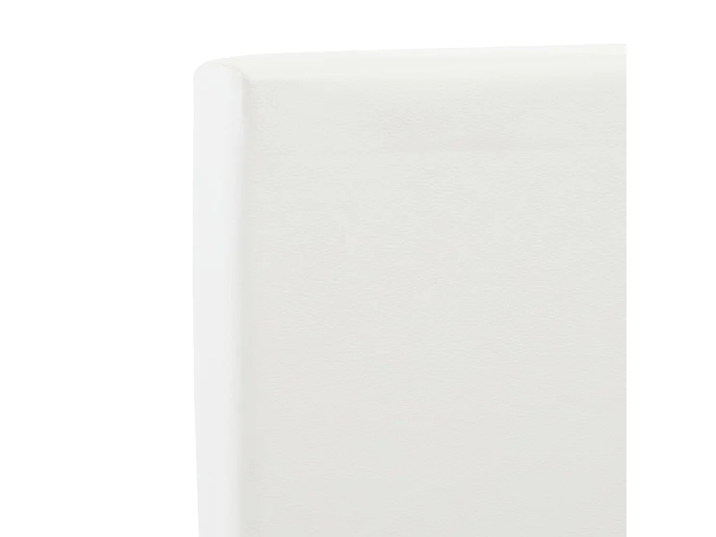 Cadre de lit avec tiroirs Blanc Similicuir 140 x 200 cm