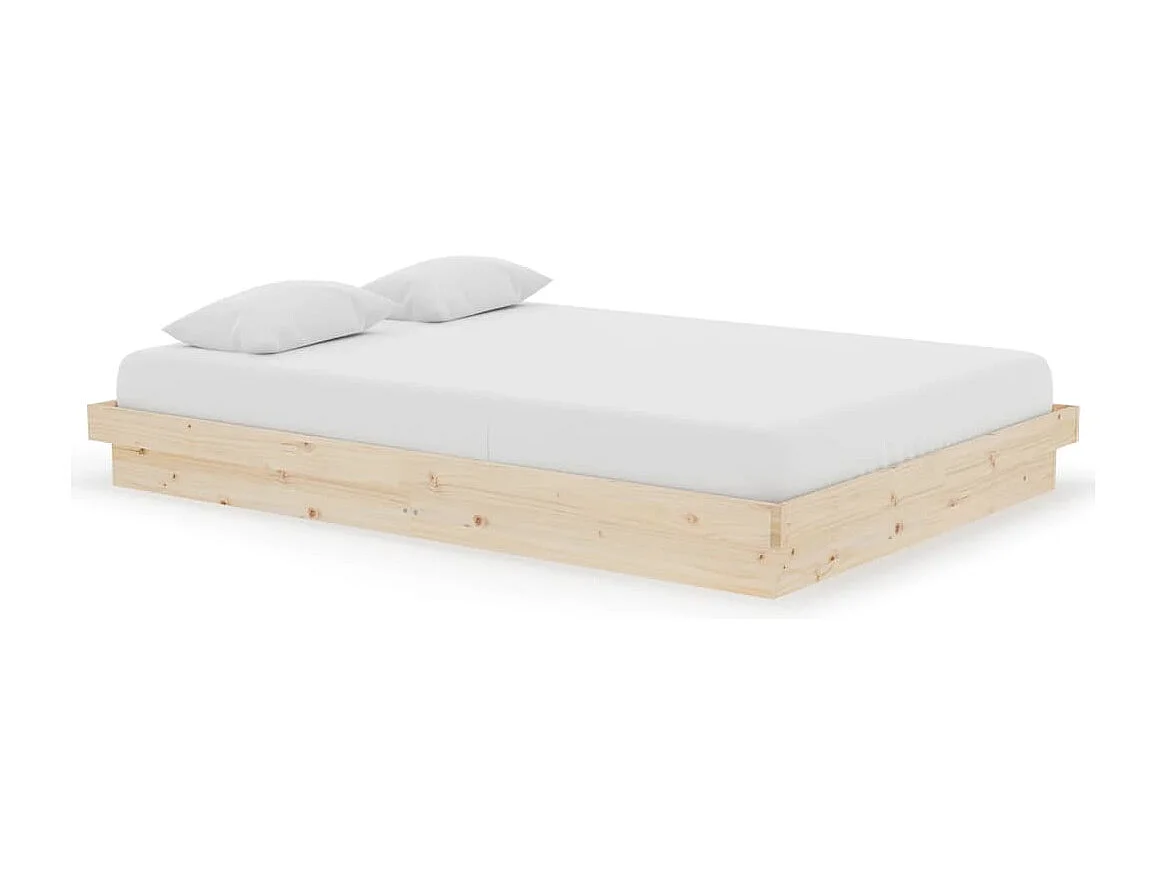 Cadre de lit Bois massif 140x200 cm