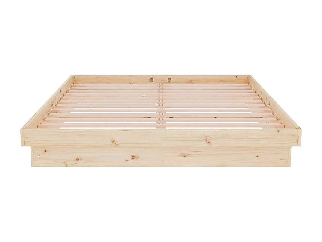 Cadre de lit Bois massif 140x200 cm