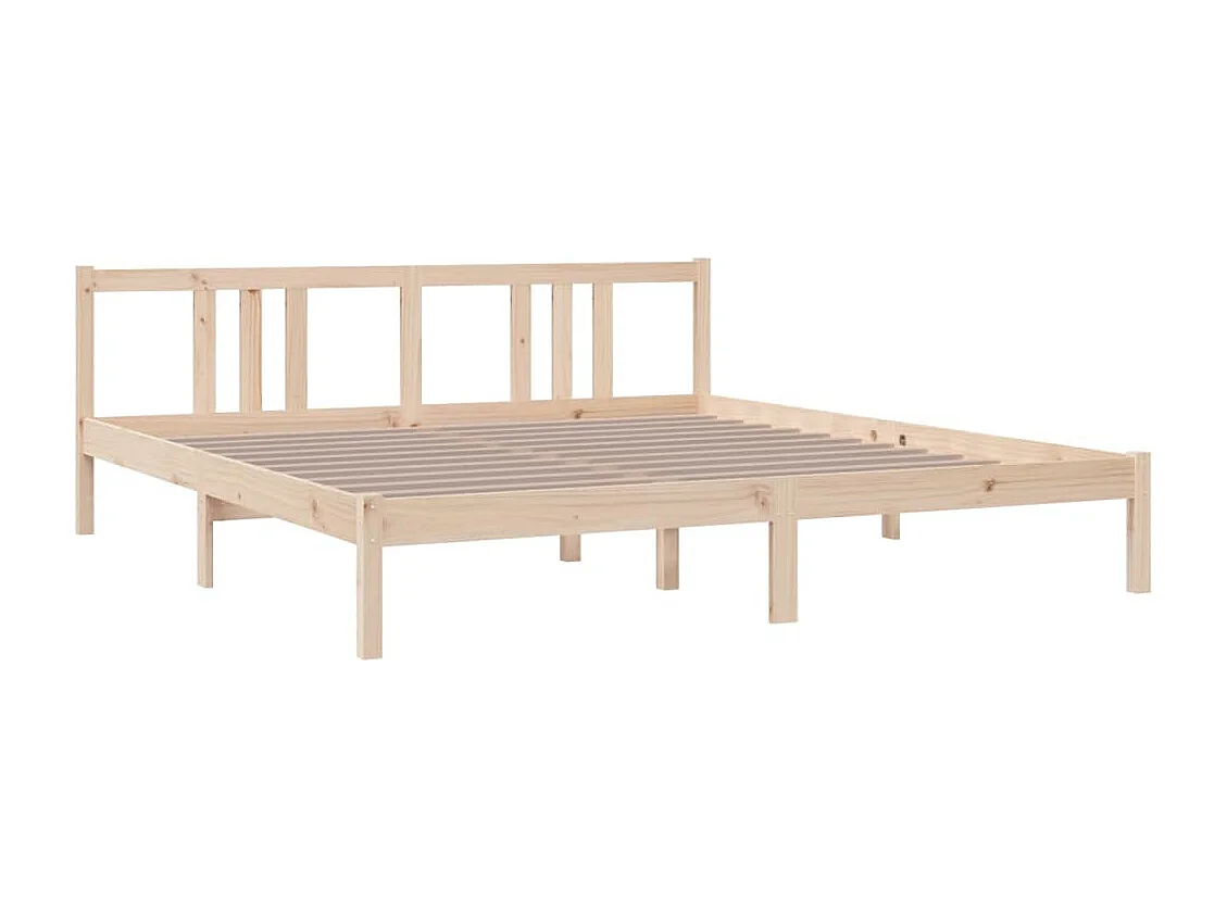 Cadre de lit Bois massif 180x200 cm Super King