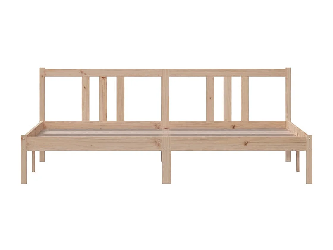 Cadre de lit Bois massif 180x200 cm Super King
