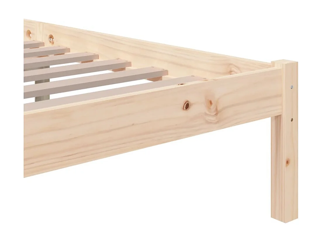 Cadre de lit Bois massif 200x200 cm