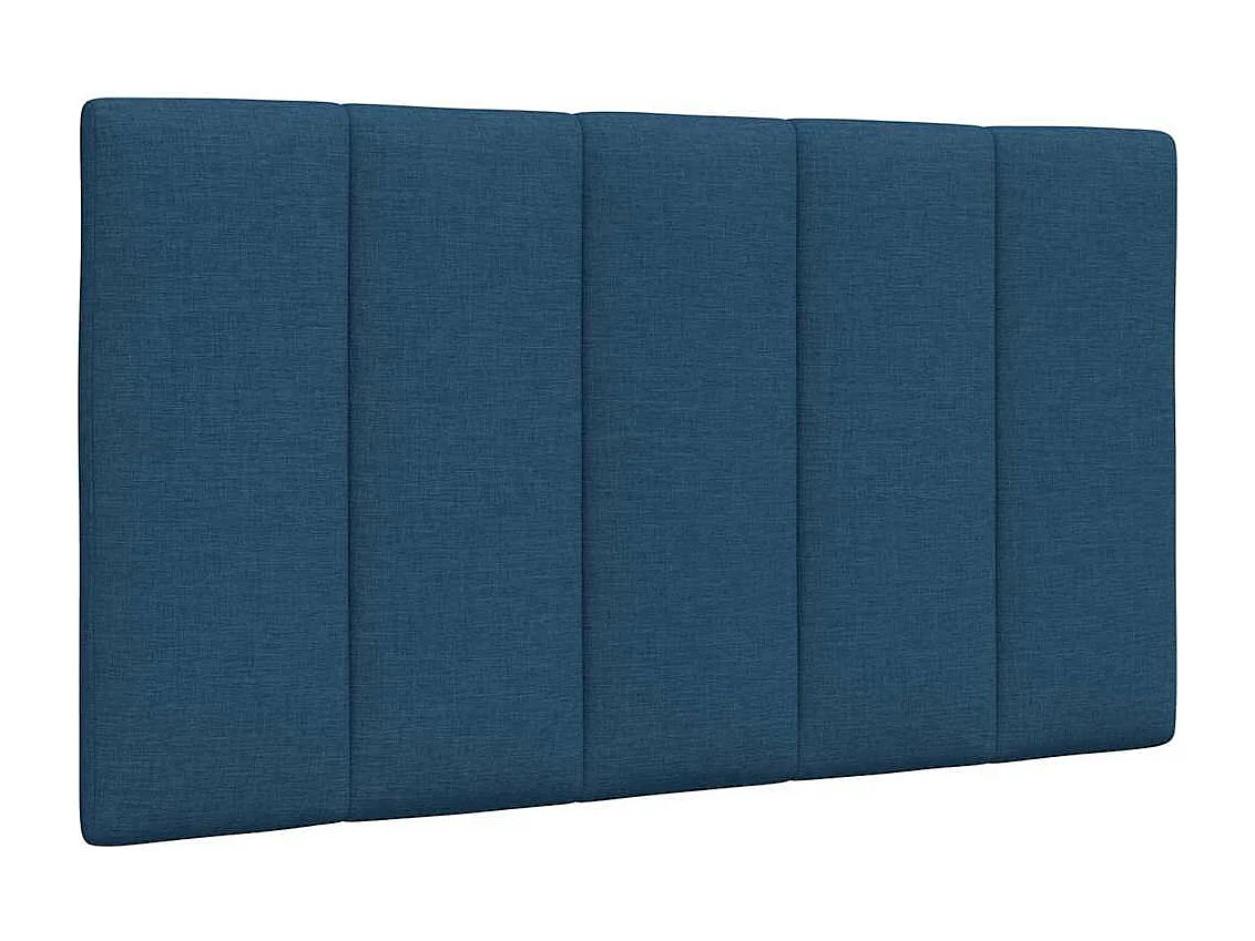 Cadre de lit sans matelas bleu 90x200 cm tissu