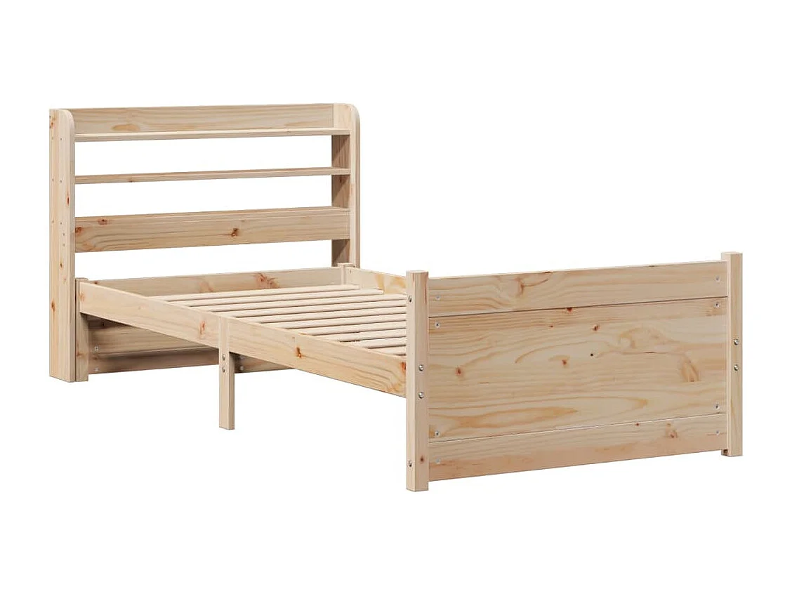 Cadre de lit avec tête de lit sans matelas 90x190 cm