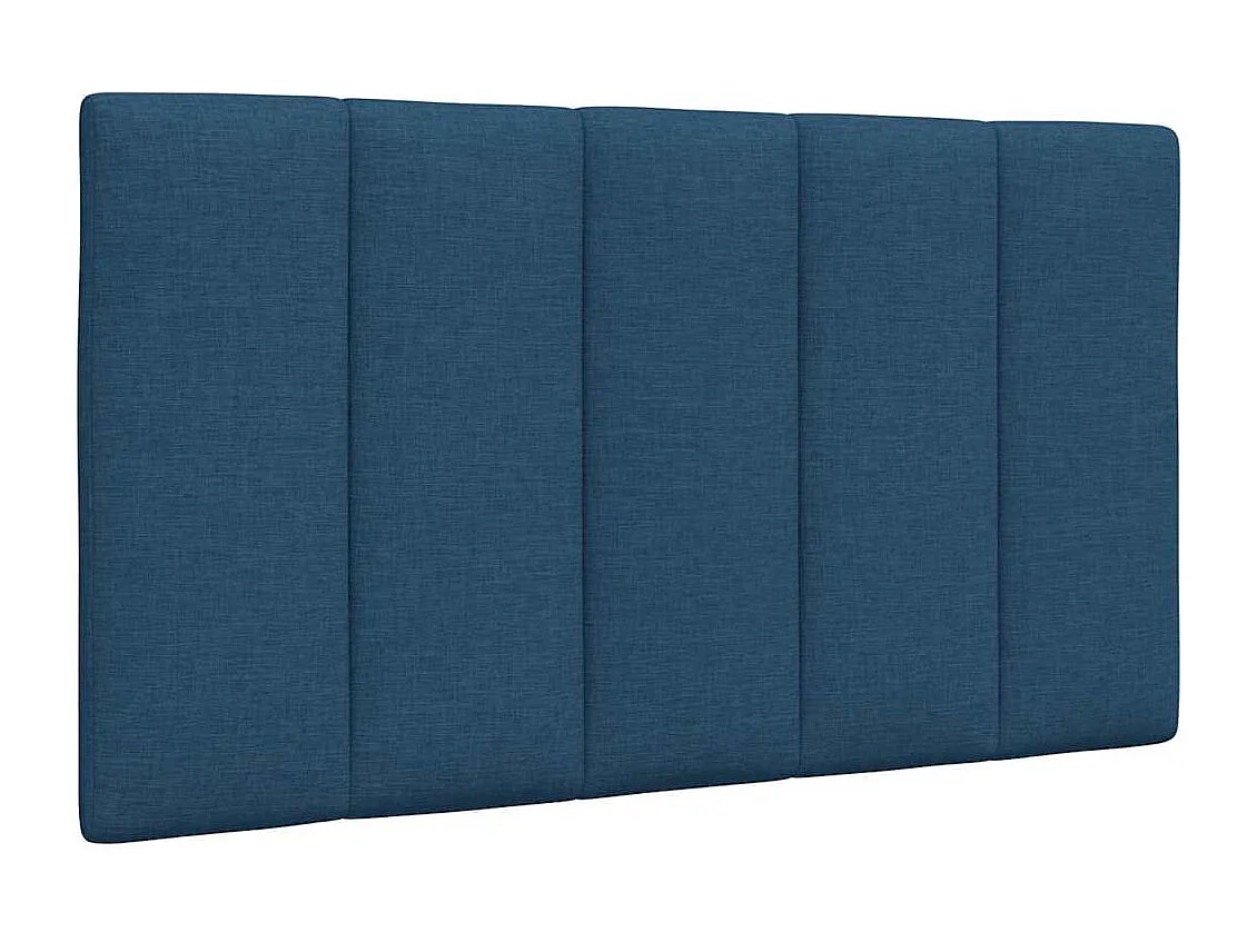 Lit avec matelas bleu 90x190 cm tissu