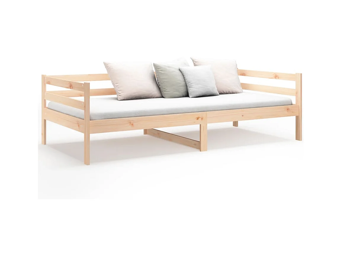 Lit de jour 80x200 cm Bois de pin massif