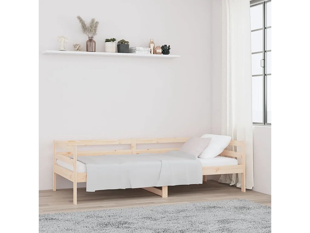 Slaapbank zonder matras 80x200 cm massief grenenhout